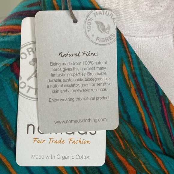 NOMADS LIVE BREATHE WEAR ORGANIC COTTON DRESS 8 NEW FAIR TRADE FASHION - Picture 6 of 9